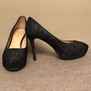 Nine West Juliette Platform Pump, Black & White